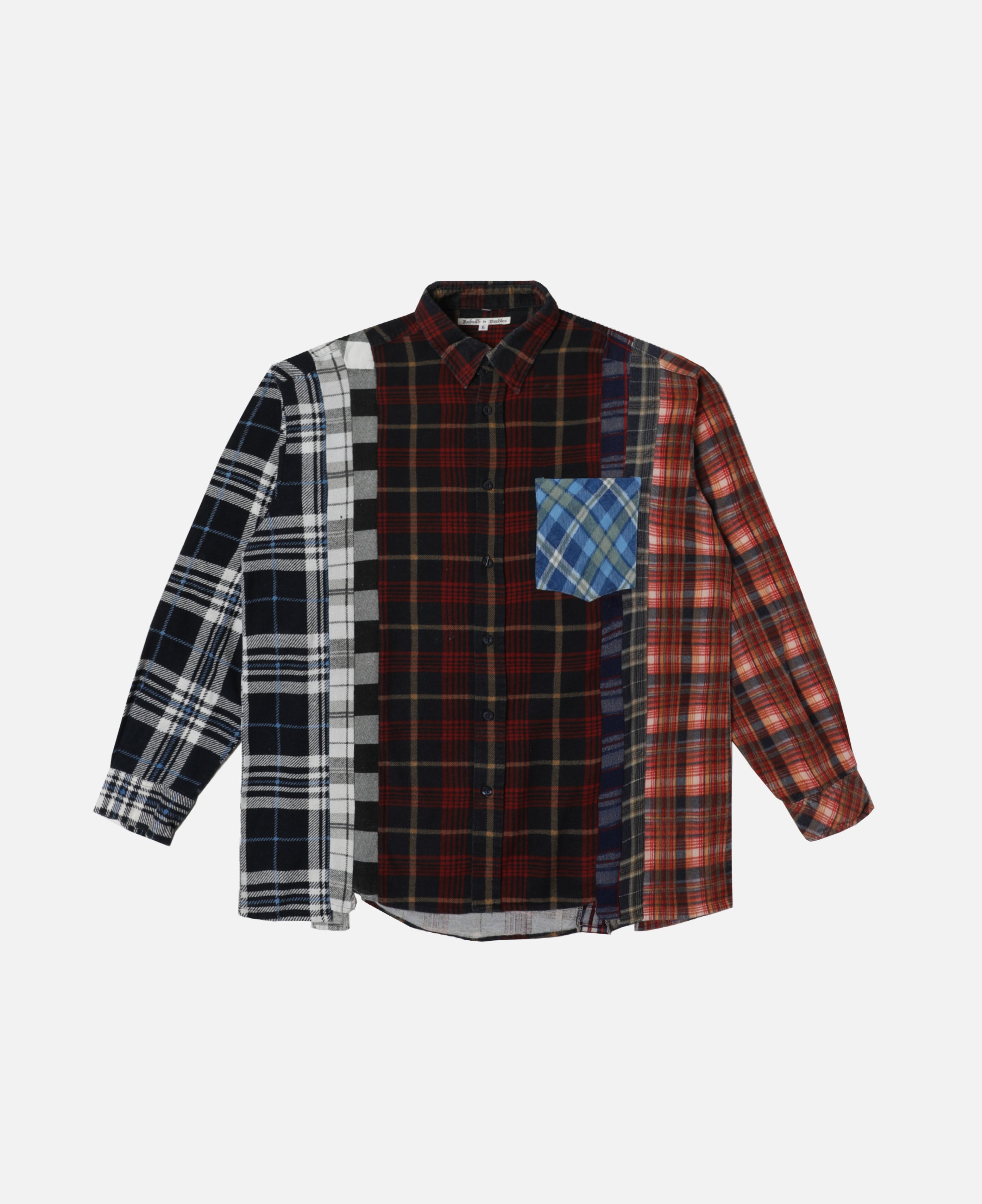 Flannel Shirt - 7 Cuts Shirt (Multi) (Size L)