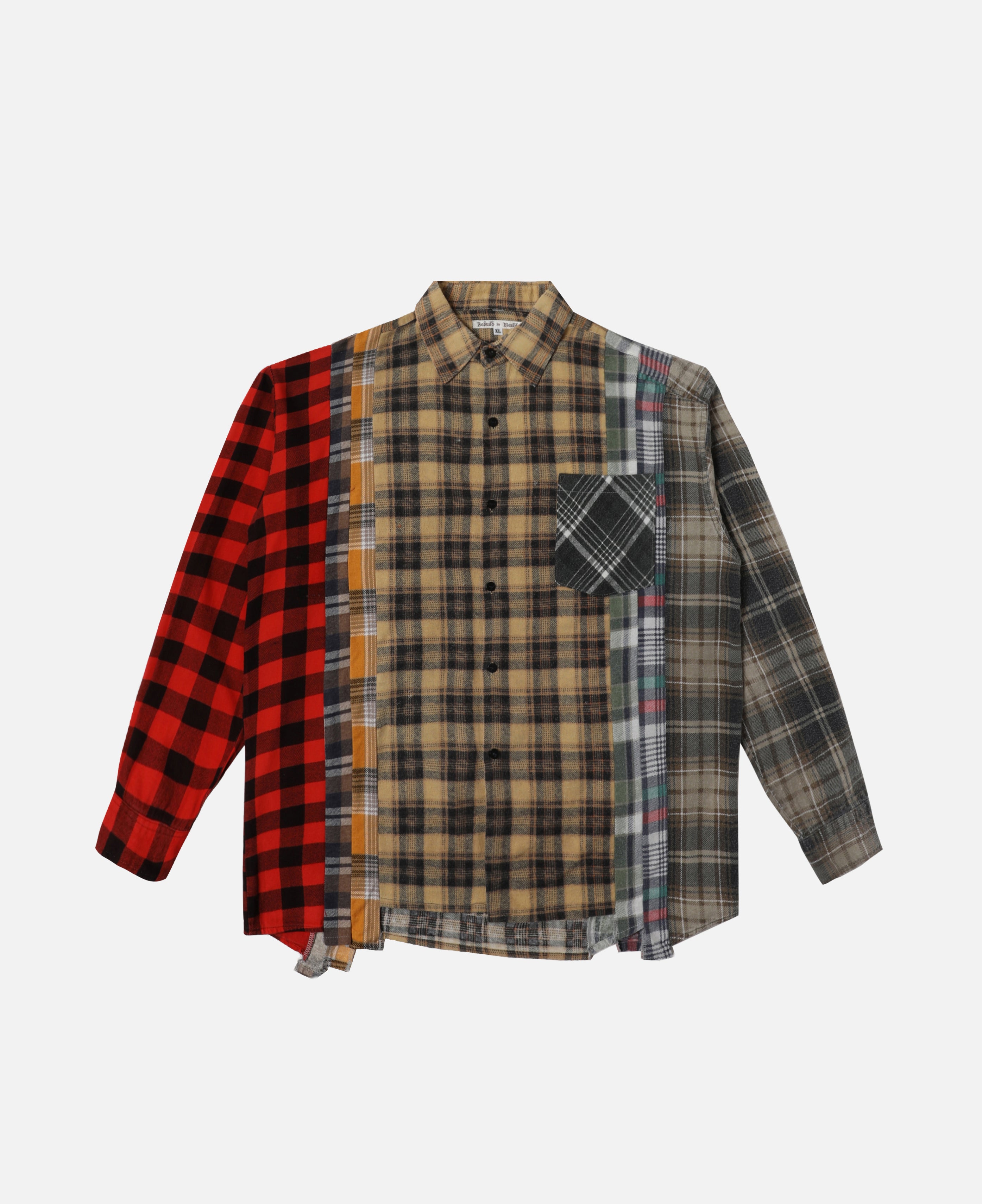 Flannel Shirt - 7 Cuts Shirt (Multi) (Size XL)