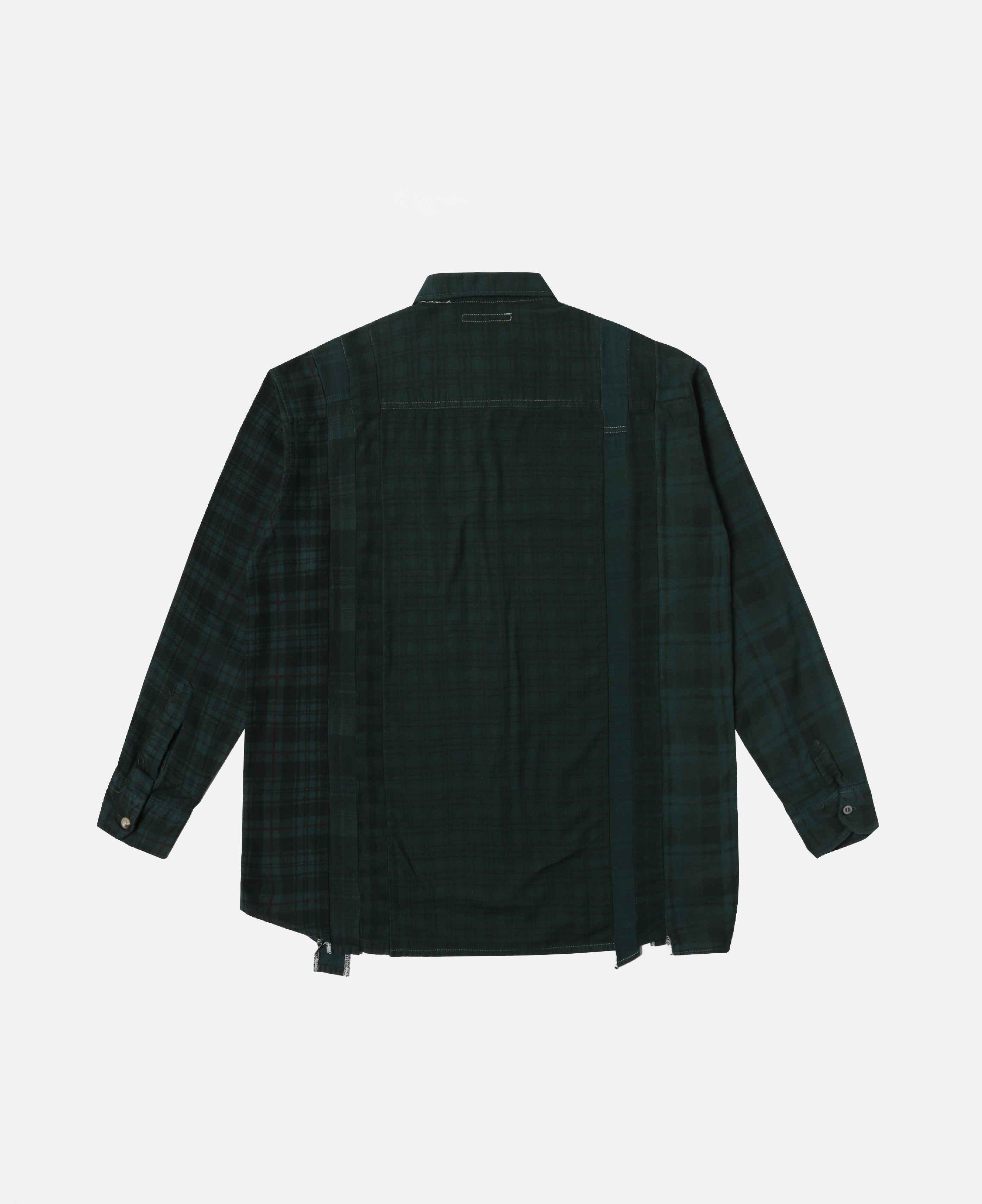 Flannel Shirt - 7 Cuts Shirt/Over Dye (Green)