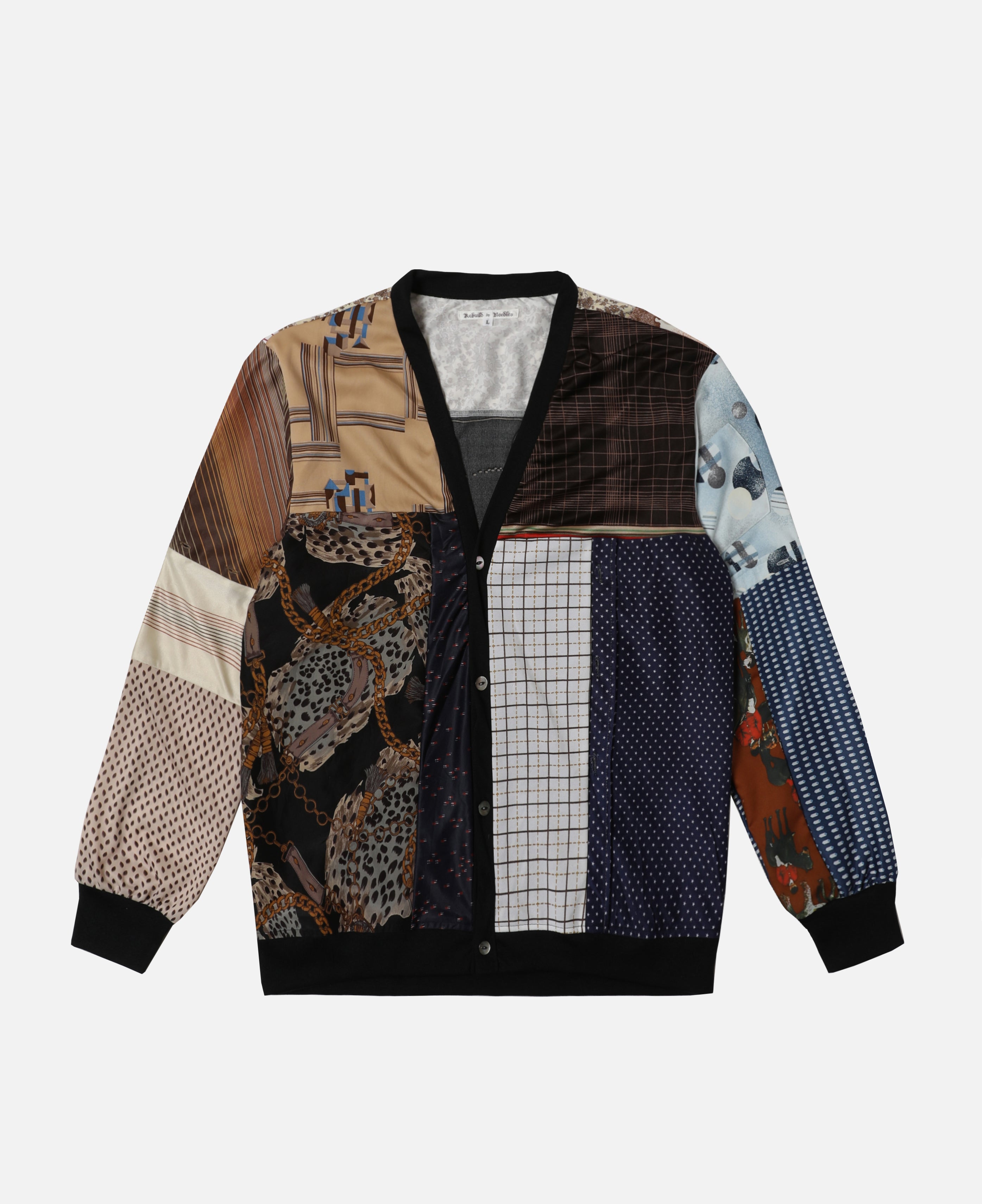 Polyester Shirt - Cardigan (Multi) (Size L)