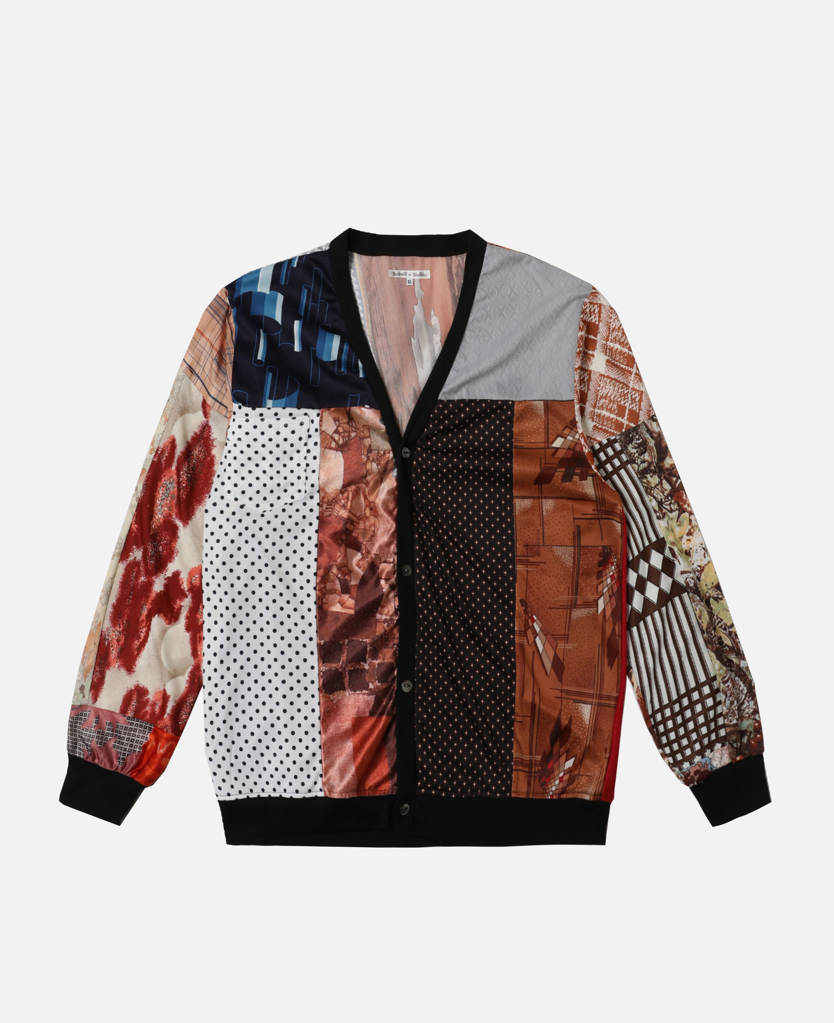 Polyester Shirt - Cardigan (Multi) (Size XL)