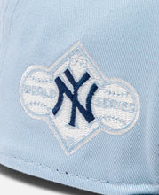 Summer New York Yankees Cooperstown Navy Visor Soft Blue 59Fifty Cap (Blue)