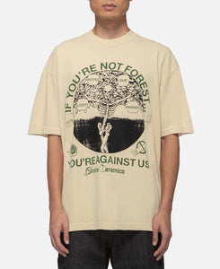Forest Or Against Us T-Shirt (Beige)
