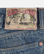 5 Pockets Damage Denim Pants (Blue)