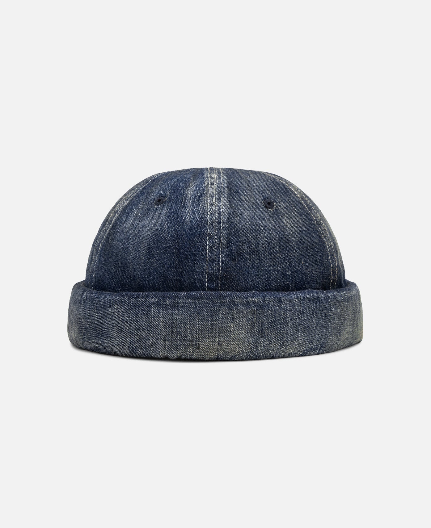 Vintage Denim Roll Cap (Blue)
