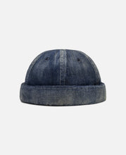 Vintage Denim Roll Cap (Blue)