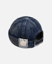 Vintage Denim Roll Cap (Blue)