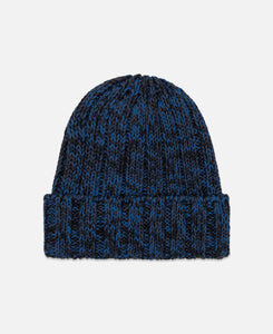 Multicolor Knit Beanie (Blue)