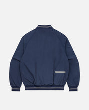 Nylon Half Zip Pullover (Blue)