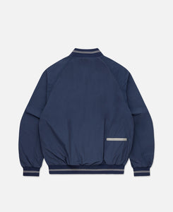 Nylon Half Zip Pullover (Blue)