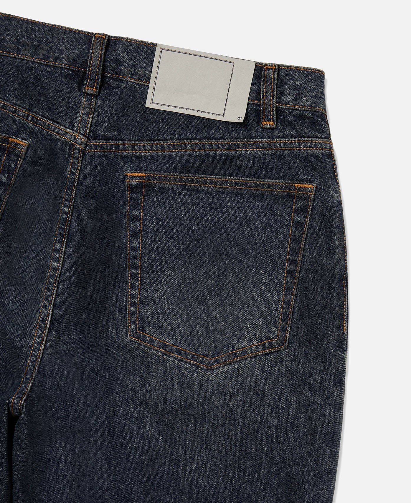 Loose Denim Shorts (Navy)