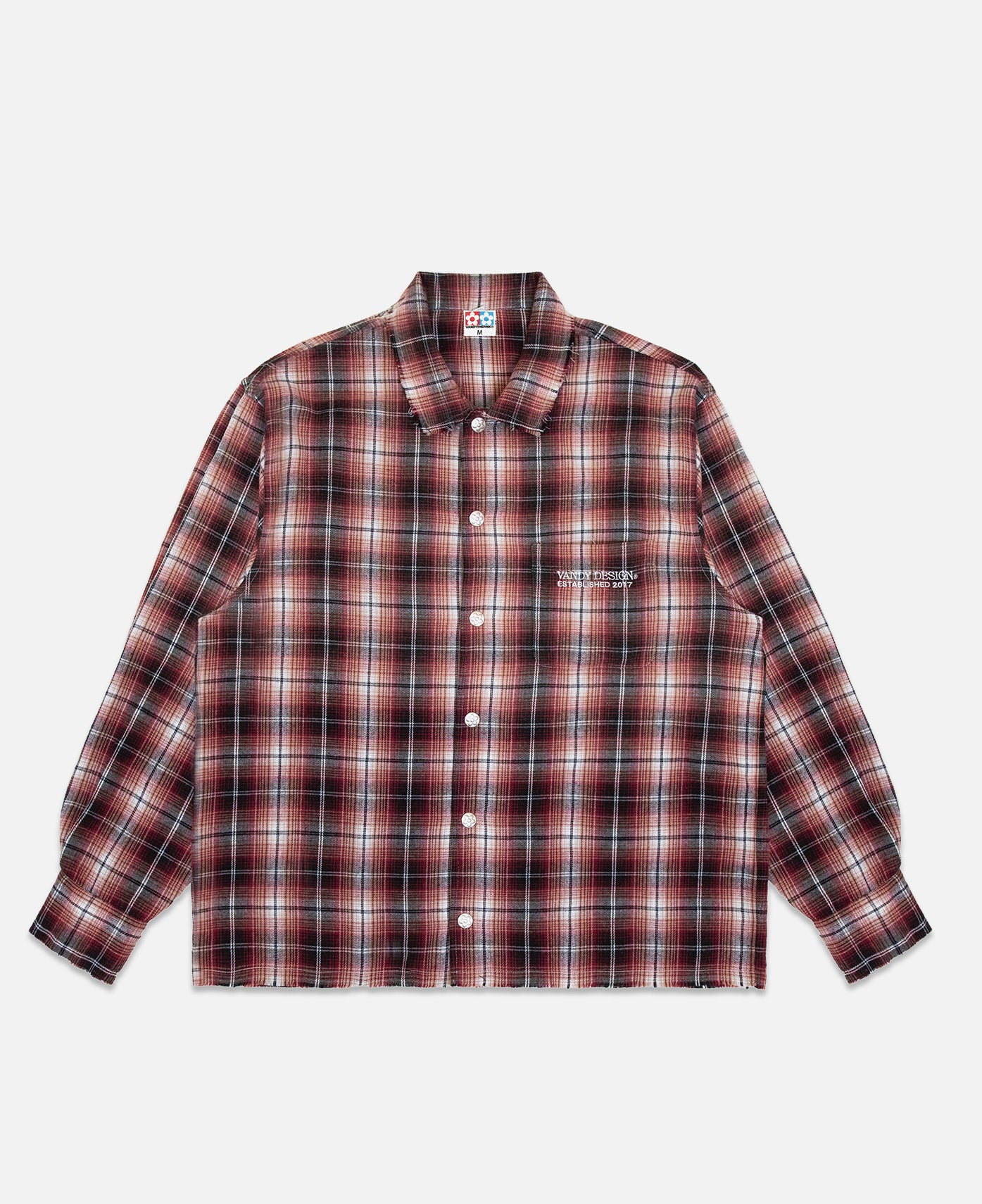 Flower Flannel Shirt (Red)