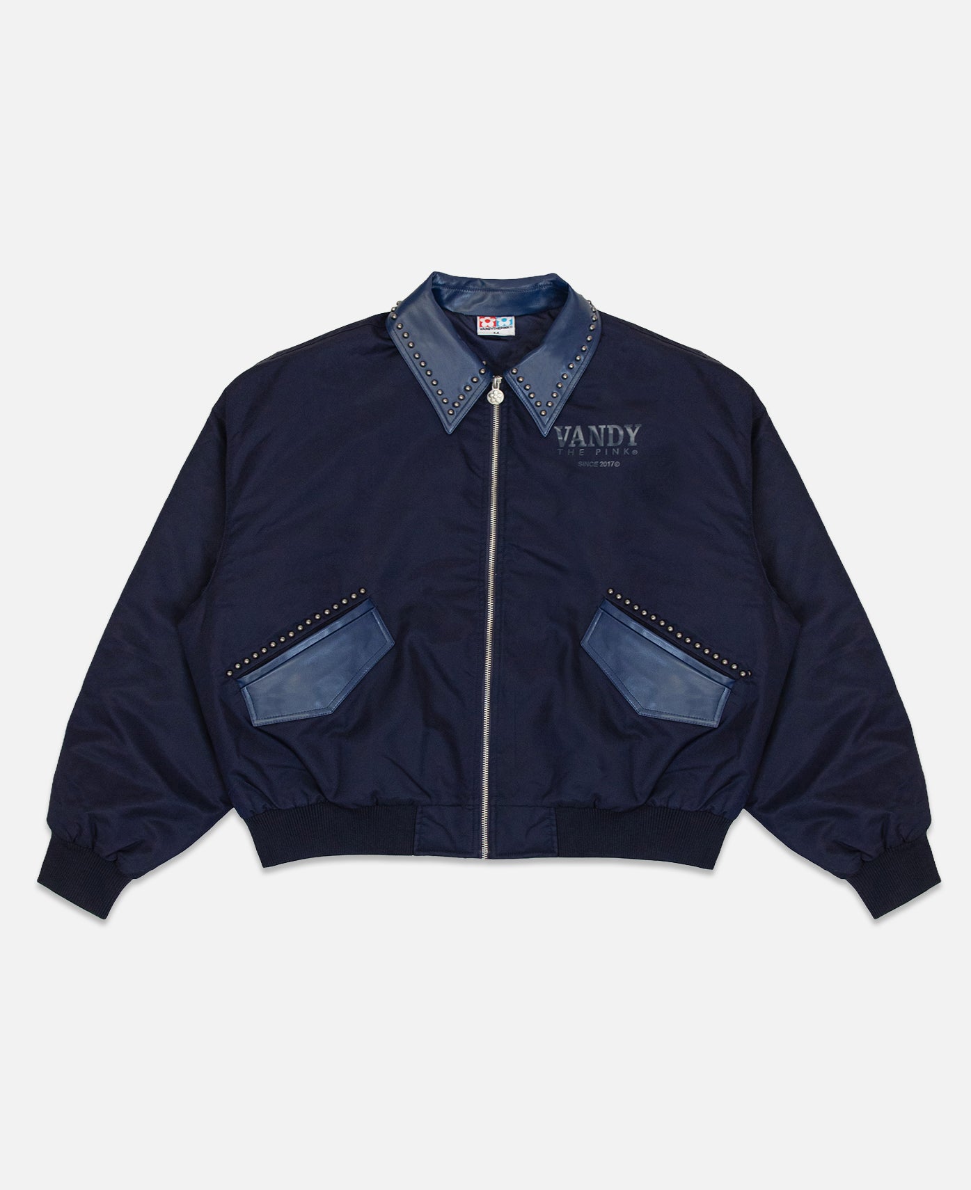 Nylon Bomber Jacket (Navy)