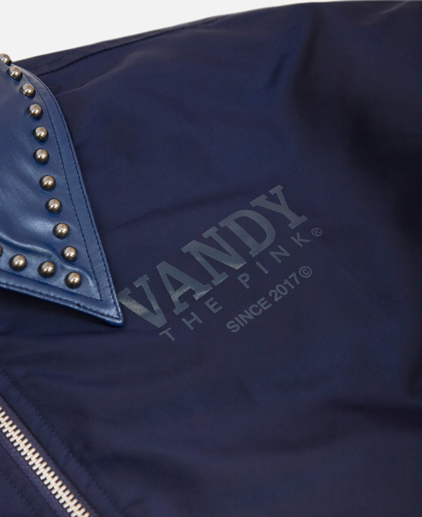 Nylon Bomber Jacket (Navy)