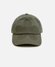 Studded Ball Cap (Olive)