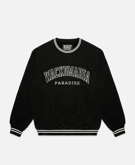 Heavy Weight Crew Neck Sweat Shirt (Type-1) (Black)