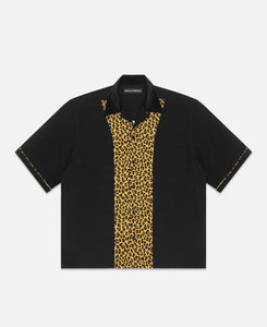 S/S Switching Shirt  (Black)