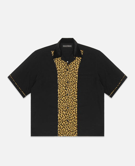 S/S Switching Shirt  (Black)