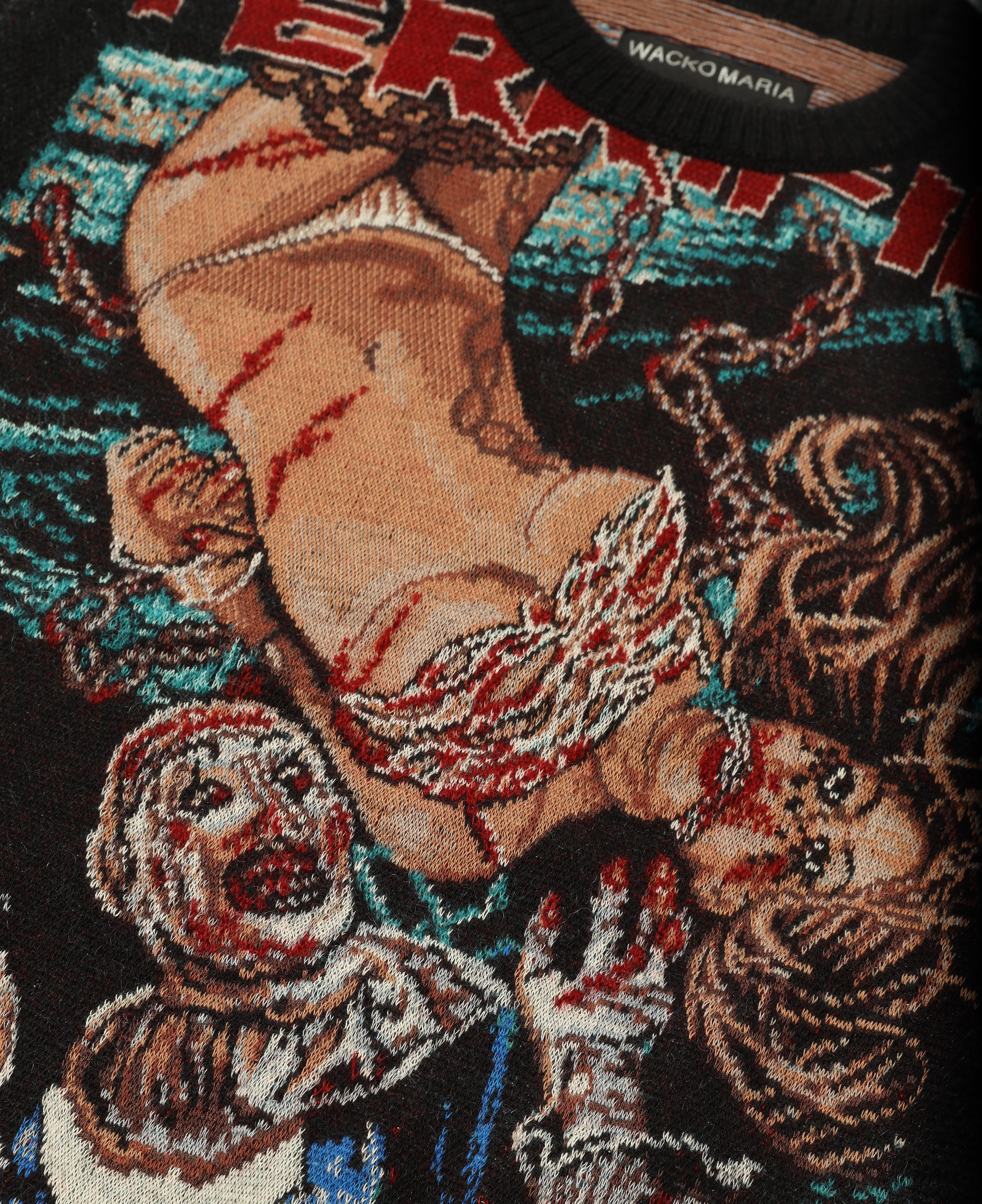 Wacko Maria X Terrifier Mohair Sweater (Black)