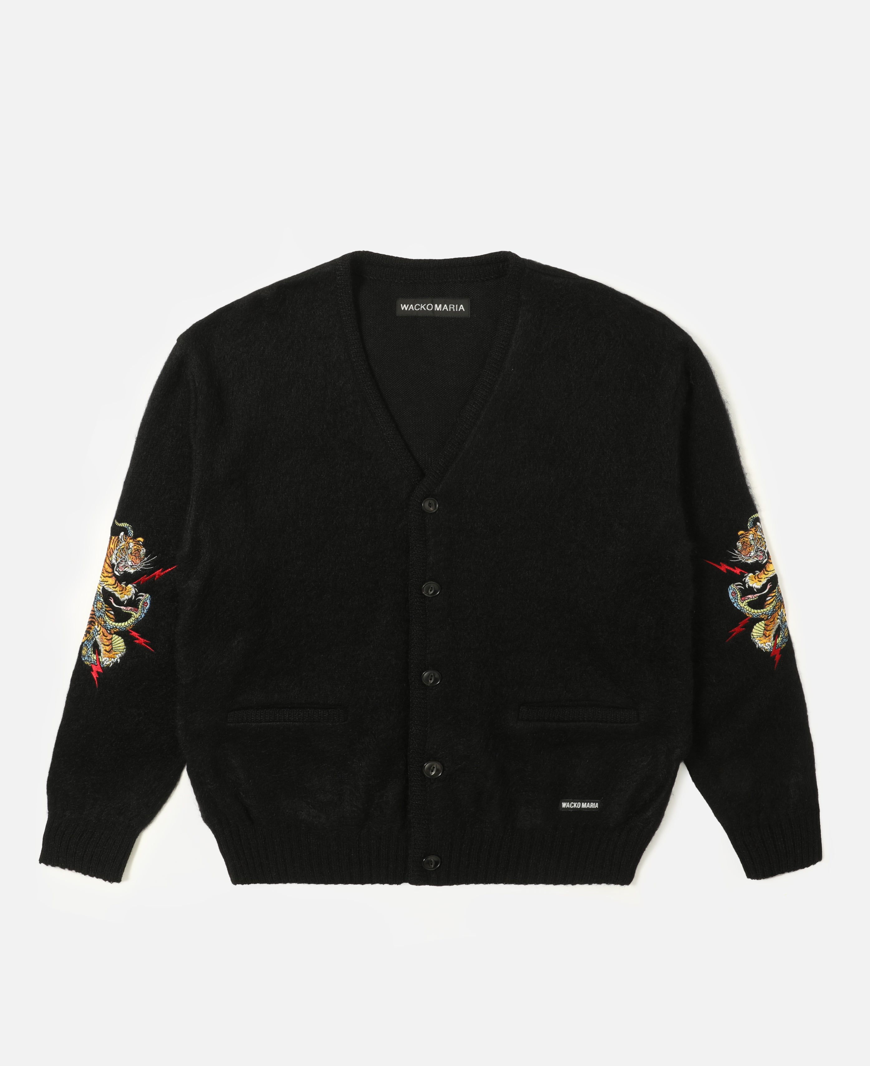 Wacko Maria X Tim Lehi Mohair Cardigan (Black)