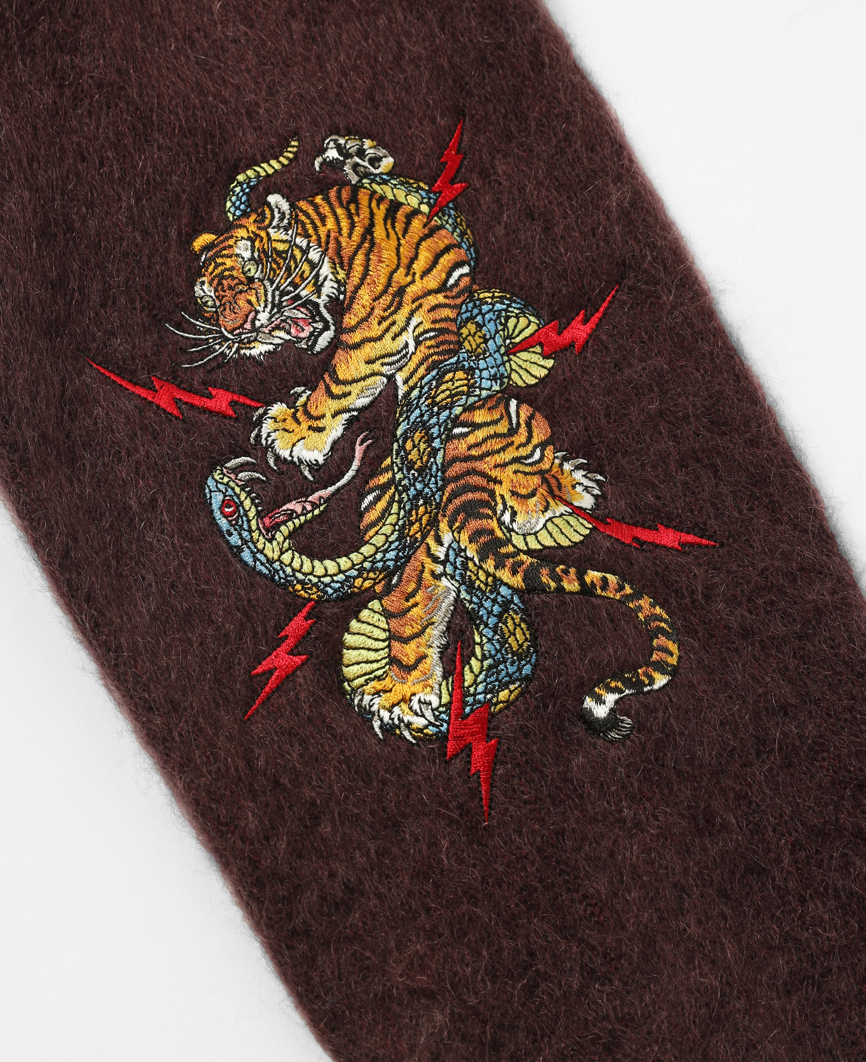 Wacko Maria X Tim Lehi Mohair Cardigan (Purple)