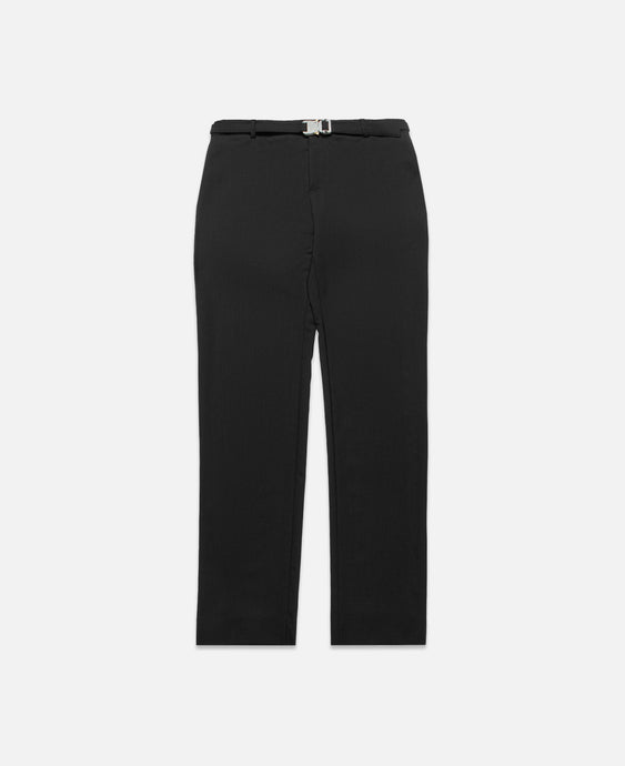 Metal Buckle Suit Pants (Black)