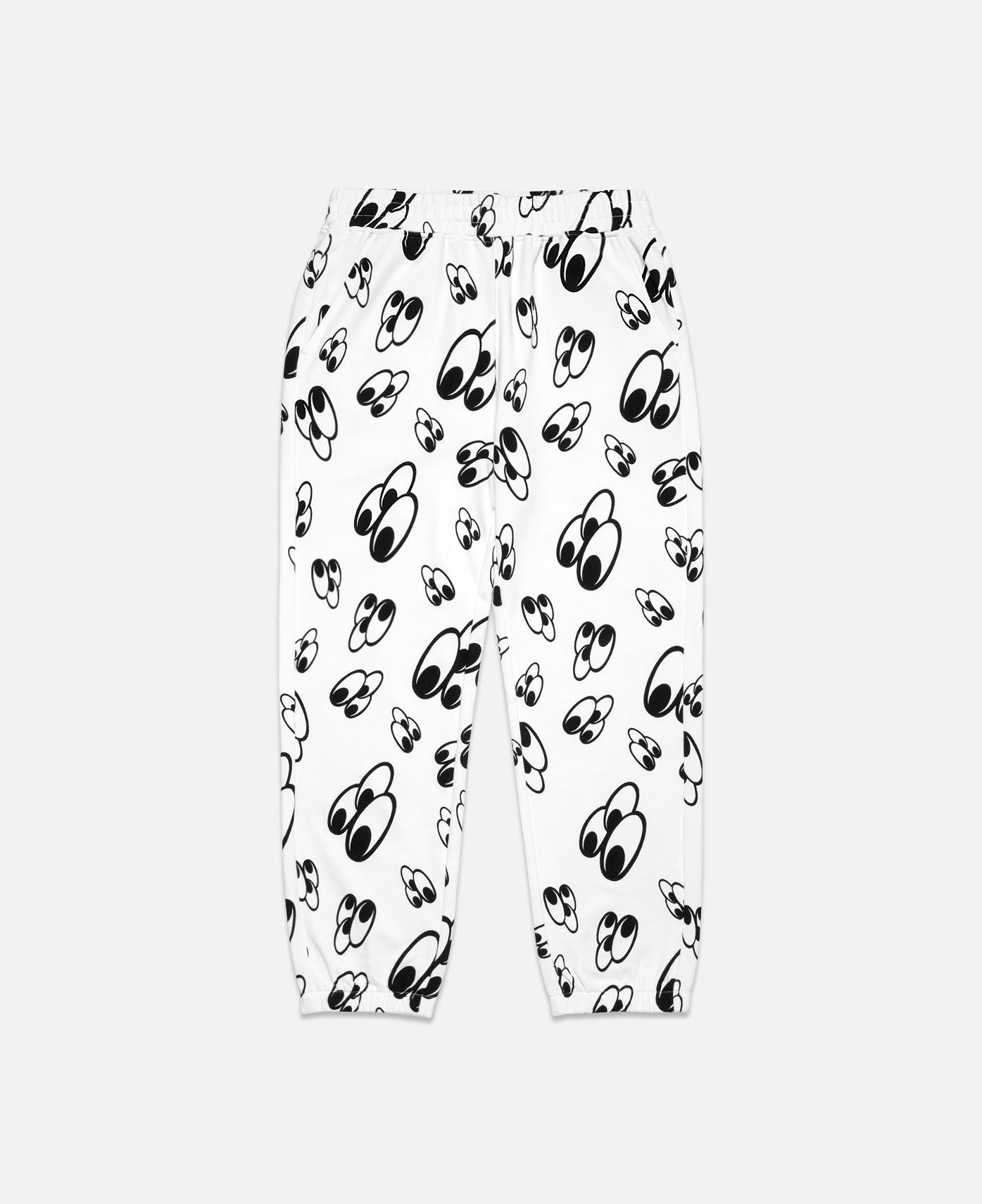 3 Eyed All Print Sweatpants (White)