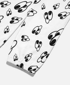 3 Eyed All Print Sweatpants (White)
