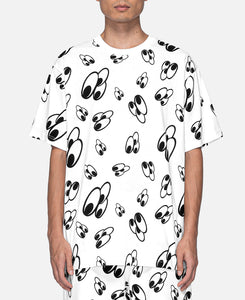 3 Eyed All Print T-Shirt (White)