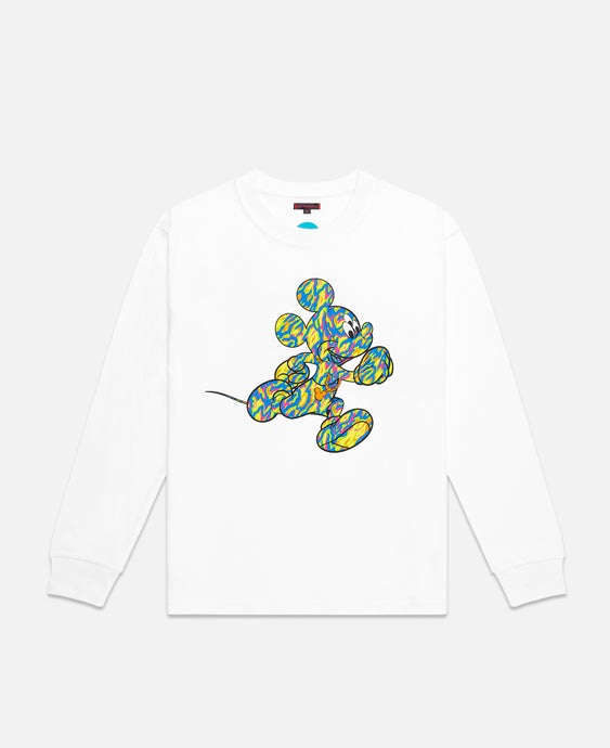 3 Eyed Tiger Camo Mickey L/S T-Shirt (White)