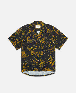 Fireworks S/S Tuck Open Collar Shirt (Black)