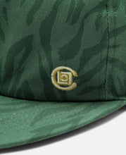 Tiger Stripe Leather Strap Cap (Green)