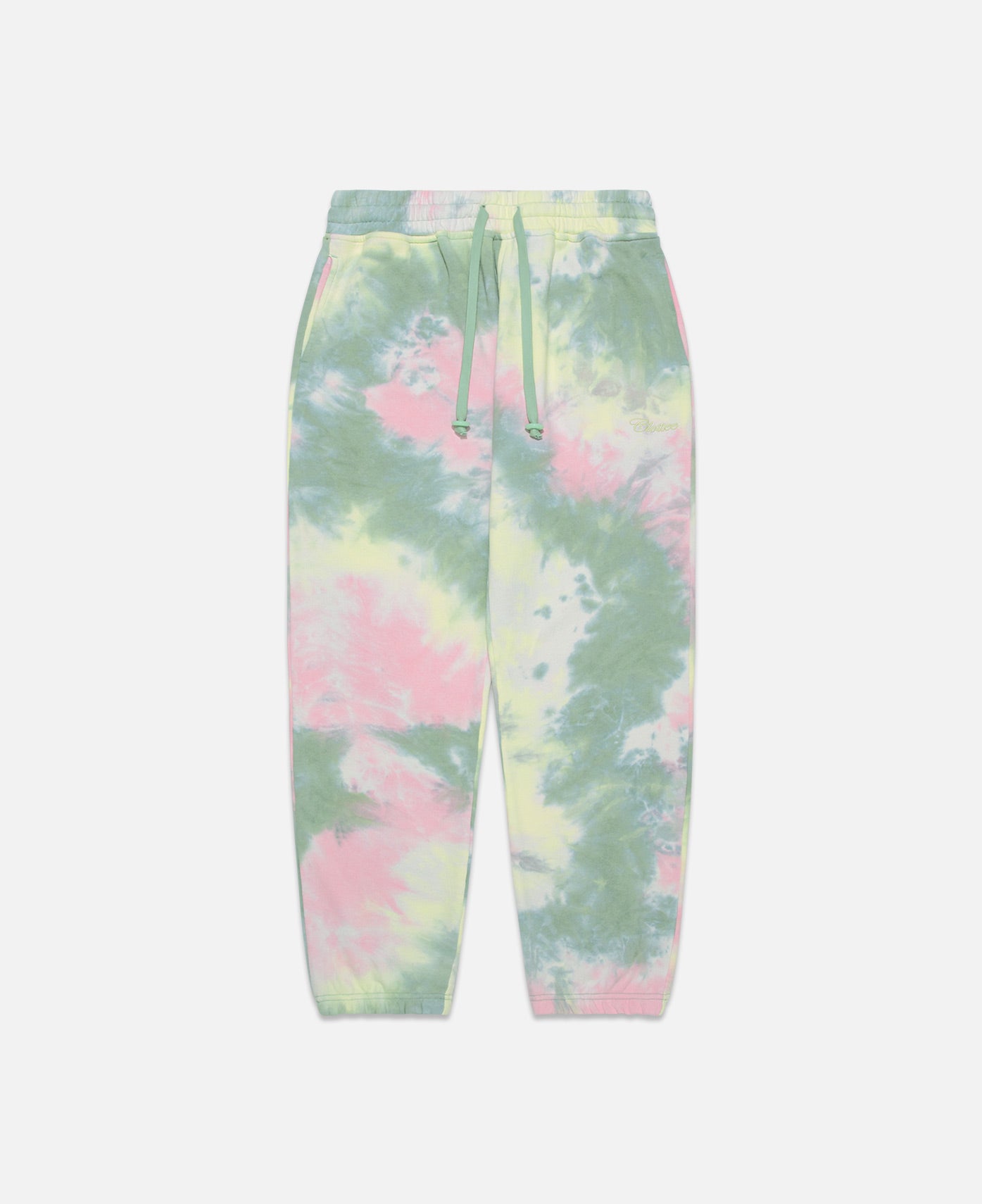 CLOTTEE Script Tie Dye Sweatpants (Multi)