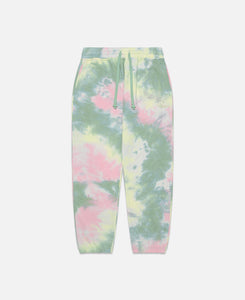 CLOTTEE Script Tie Dye Sweatpants (Multi)