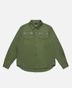 Military Twill Shirt Jacket (Green)