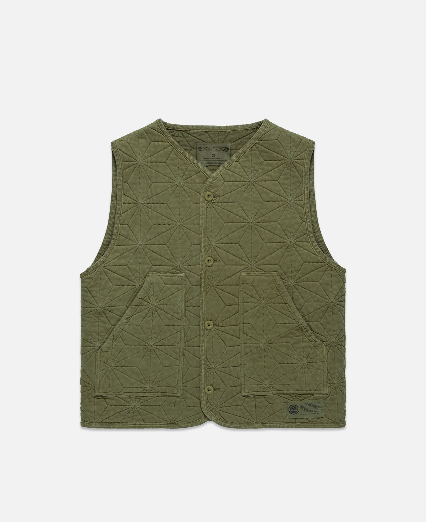 Quilted Vest (Olive)
