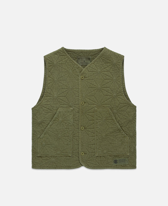 Quilted Vest (Olive)