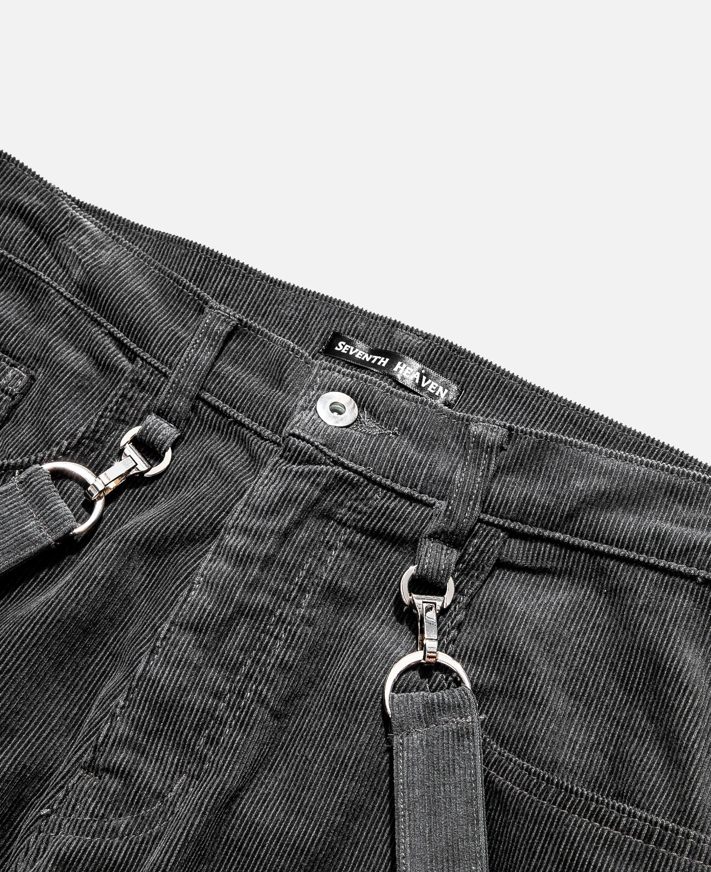 Corduroy Crucifix Bondage Trouser (Grey)