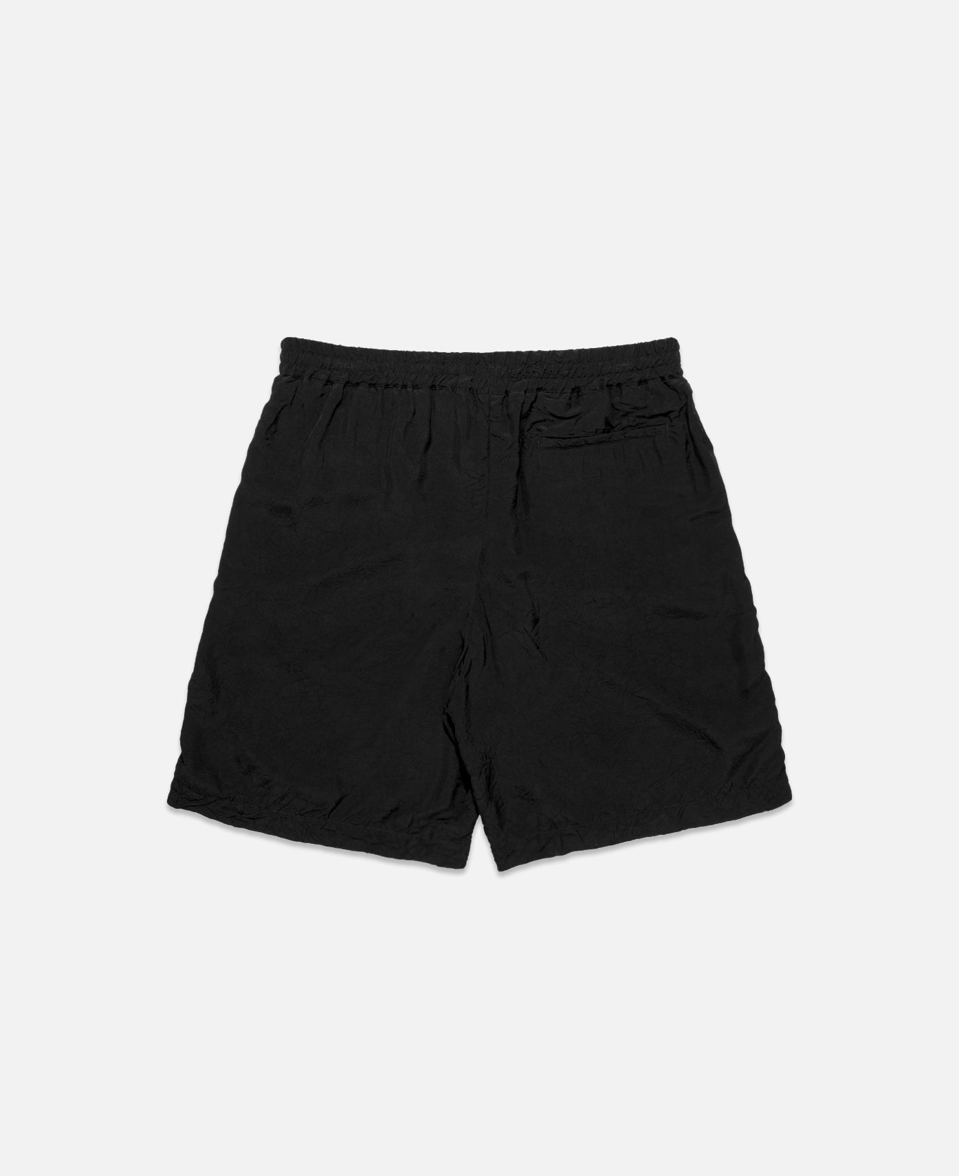 Woven Cast Crinkle Shorts (Black)