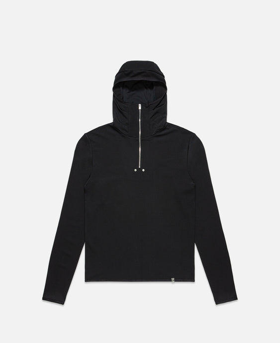 Hooded Zip Top (Black)