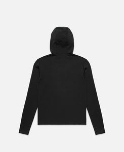 Hooded Zip Top (Black)