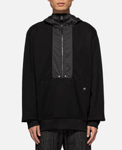 Mixed Zip Hoodie (Black)