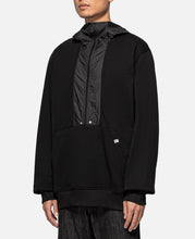 Mixed Zip Hoodie (Black)