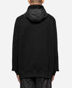 Mixed Zip Hoodie (Black)