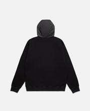 Mixed Zip Hoodie (Black)