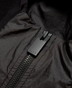 Mixed Zip Hoodie (Black)