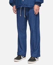 L Pocket Denim Straight Pants (Blue)