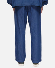 L Pocket Denim Straight Pants (Blue)