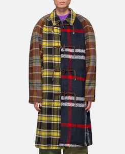 Multi Check Duffle Coat (Multi)