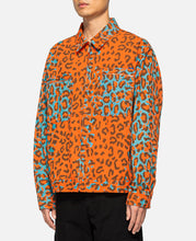 Cargo Collared Military Jacket (Orange)